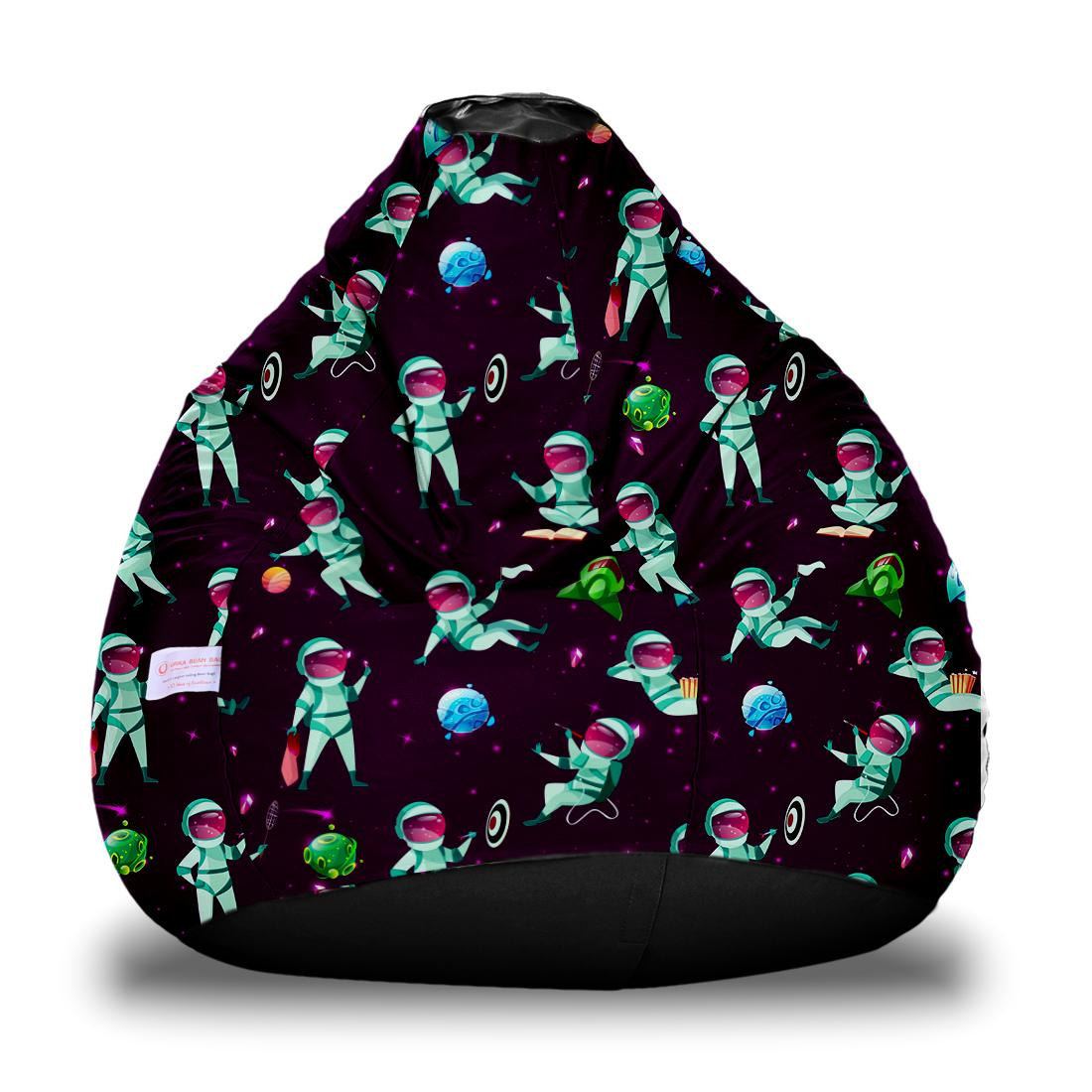 Orka Kids Digital Printed Filled Bean Bag With Beans (D13)